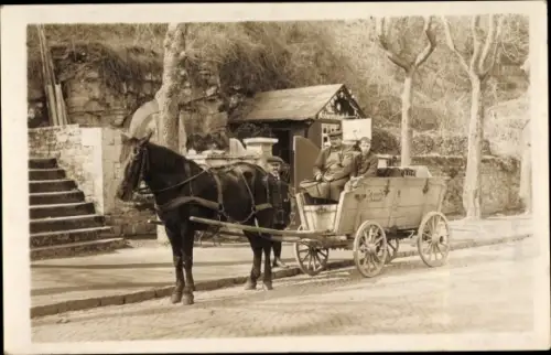Foto Ak Hameln in Niedersachsen, Bierkutsche mit Aufdruck H. Härke, Brauerei, Gastwirtschaft