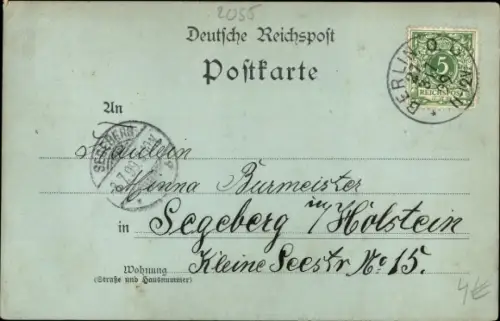 Mondschein Ak Friedrichsruh Aumühle Lauenburg, Schloss