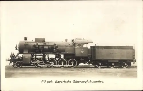 Ak Deutsche Eisenbahn, Güterzuglokomotive der Bayerischen Staatsbahnen, Dampflok