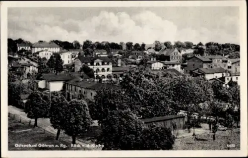 Ak Ostseebad Göhren auf Rügen, Ort von der Kirche gesehen
