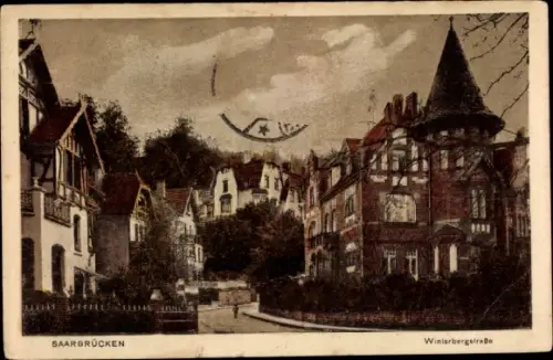 Ak Saarbrücken im Saarland, Winterbergstraße
