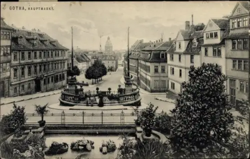 Ak Gotha in Thüringen, Hauptmarkt