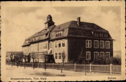 Ak Großbreitenbach in Thüringen, Schule