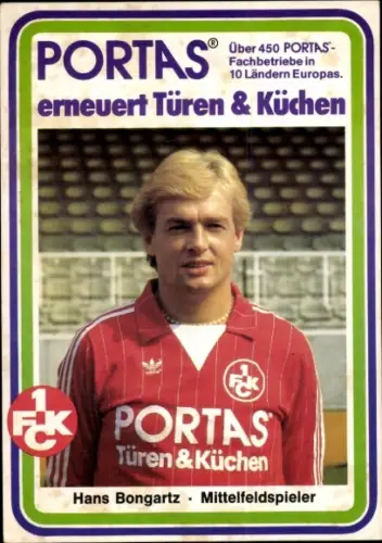 Autogrammkarte Fußballer Hans Bongartz, 1. FC Kaiserslautern, Autogramm