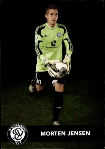 Autogrammkarte Fußballer Morten Jensen, SV Elversberg, Autogramm
