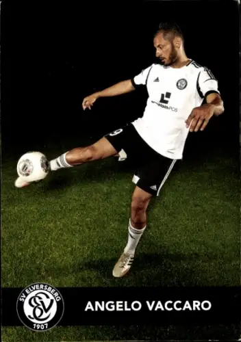 Autogrammkarte Fußballer Angelo Vaccaro, SV Elversberg, Autogramm