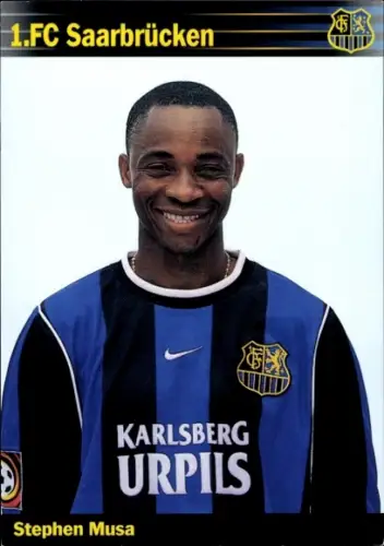 Autogrammkarte Fußballer Stephen Musa, 1. FC Saarbrücken,  Autogramm