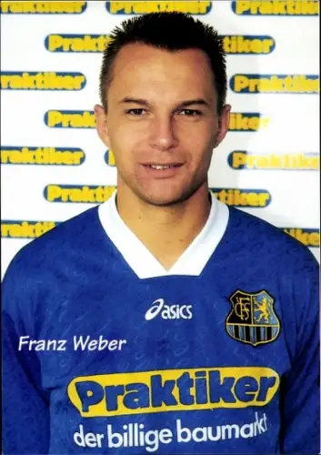 Autogrammkarte Fußballer Franz Weber, 1. FC Saarbrücken, Autogramm