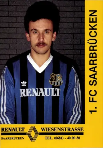 Autogrammkarte Fußballer Kurt Knoll, 1. FC Saarbrücken,  Autogramm