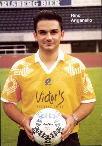 Autogrammkarte Betreuer Rino Ariganello, 1. FC Saarbrücken,  Autogramm