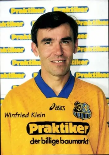 Autogrammkarte Co Trainer Winfried Klein, 1. FC Saarbrücken,  Autogramm