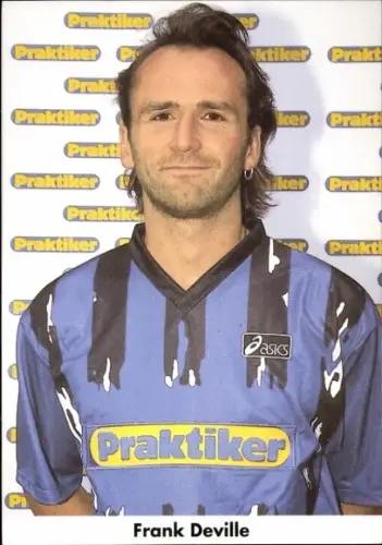 Autogrammkarte Fußballer Frank Deville, 1. FC Saarbrücken,  Autogramm