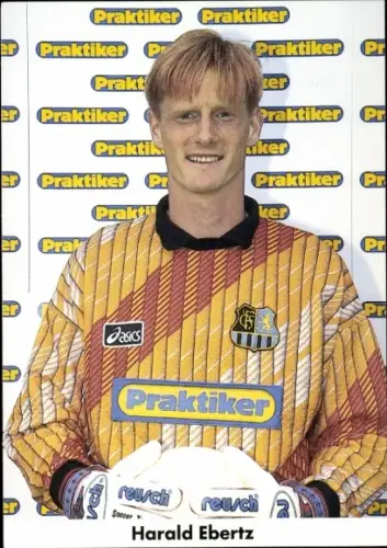 Autogrammkarte Fußballer Harald Ebertz, 1. FC Saarbrücken,  Autogramm