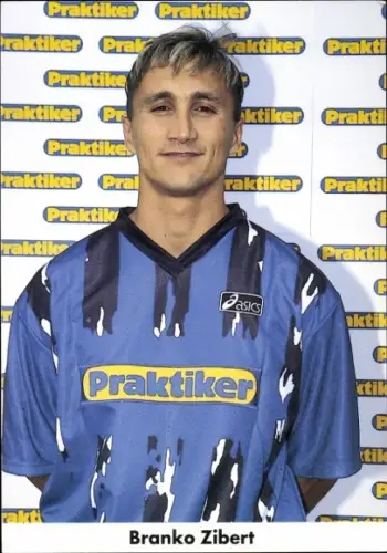 Autogrammkarte Fußballer Branko Zibert, 1. FC Saarbrücken, Autogramm