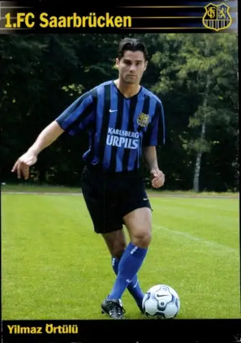Autogrammkarte Fußballer Yilmaz Örtülü, 1. FC Saarbrücken, Autogramm
