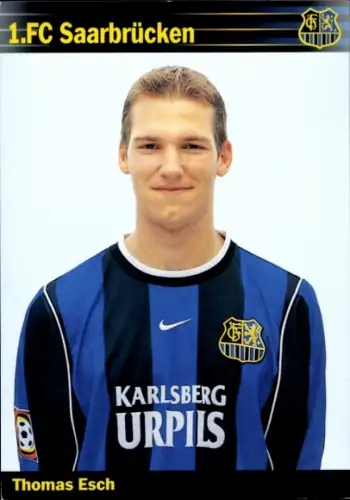 Autogrammkarte Fußballer Thomas Esch, 1. FC Saarbrücken,  Autogramm