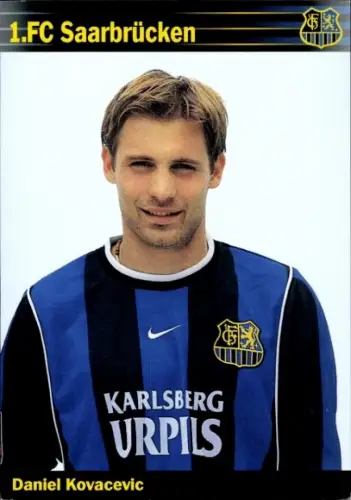 Autogrammkarte Fußballer Daniel Kovacevic, 1. FC Saarbrücken,  Autogramm