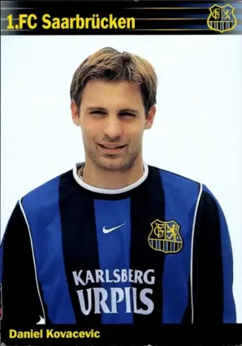 Autogrammkarte Fußballer Daniel Kovacevic, 1. FC Saarbrücken,  Autogramm