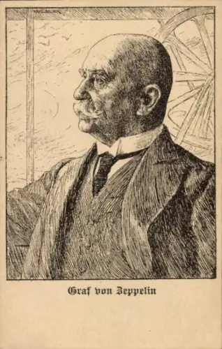 Ak Graf von Zeppelin, Porträt