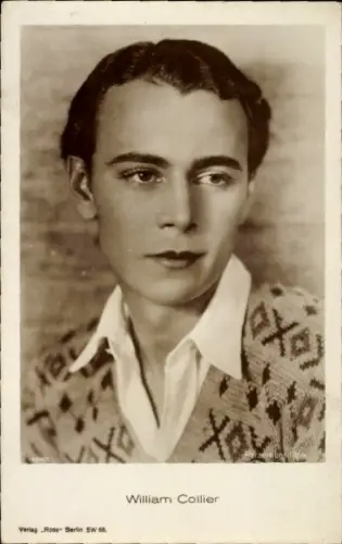 Ak Schauspieler William Collier, Portrait, Ross 1436/1
