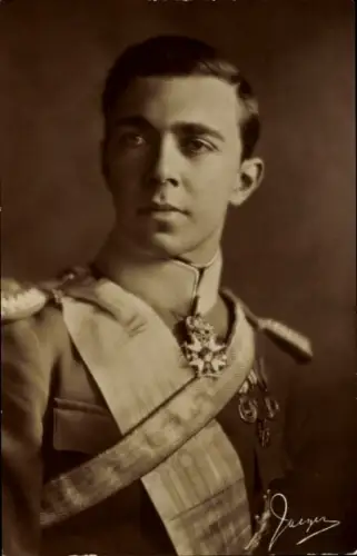 Ak Prinz Gustav VI Adolf von Schweden, Portrait