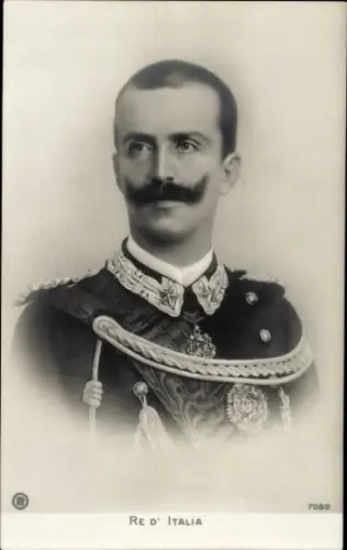 Ak Viktor Emmanuel III., König von Italien