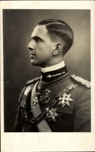 Ak König Umberto II von Italien, Portrait