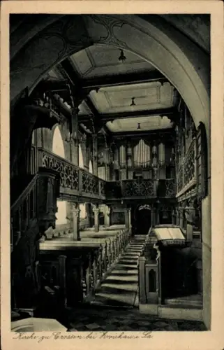 Ak Crossen Zwickau in Sachsen, Kircheninneres