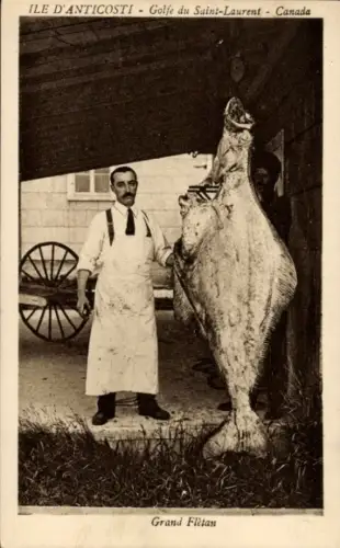 Ak Ile d'Anticosti Golfe du Saint-Laurent Canada, Grand Fletan