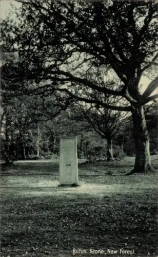 Ak New Forest Hampshire England, Rufus Stone