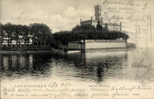 Ak Langenargen am Bodensee, Schloss Montfort