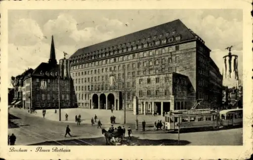 Ak Bochum im Ruhrgebiet, Neues Rathaus
