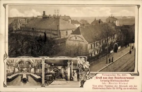 Ak Kleinzschocher Leipzig in Sachsen, Gastwirtschaft Reichsverweser, Inh. Moritz Hiekel