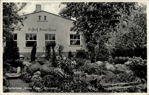 Ak Braunsdorf Lutherstadt Wittenberg, Gasthof Grüne Tanne, Inh. Fritz Hartmann