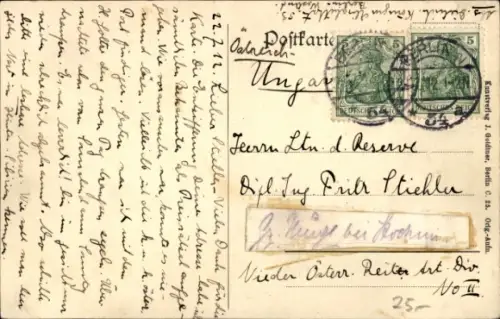 Ak Berlin Charlottenburg Westend, Ulmen-Allee