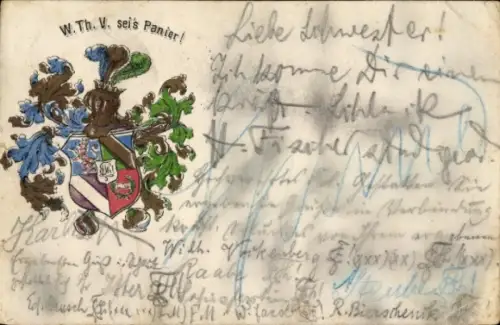 Studentika Ak Wappen einer Studentenverbindung