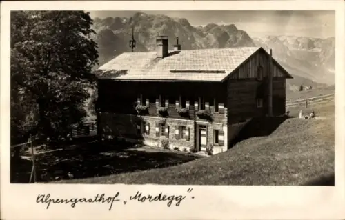 Ak Werfen in Salzburg, Alpengasthof Mordegg