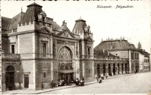 Ak Cluj Napoca Klausenburg Kolozsvar Rumänien, Bahnhof