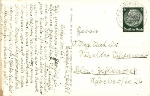 Ak Mrzeżyno Ostseebad Deep Pommern, Teilansicht