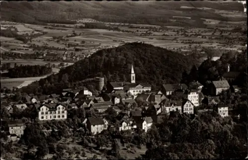 Ak Lindenfels im Odenwald, Fliegeraufnahme