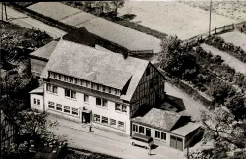 Ak Hesselbach Oberzent im Odenwald, Gasthof Marburger, Luftbild