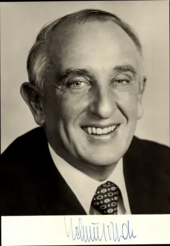 Ak Politiker Helmut Rohde, Portrait, Autogramm