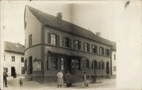 Foto Ak Geschäftshaus Obere Marktstraße