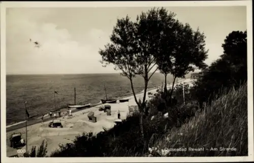 Ak Ostseebad Rewahl Pommern, Strandpartie
