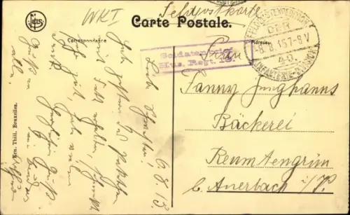 Ak Armee belge, La renseignement