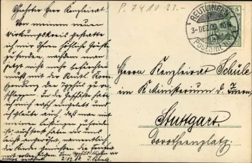 Ak Reutlingen in Württemberg, Technikum für Textilindustrie, Achalm