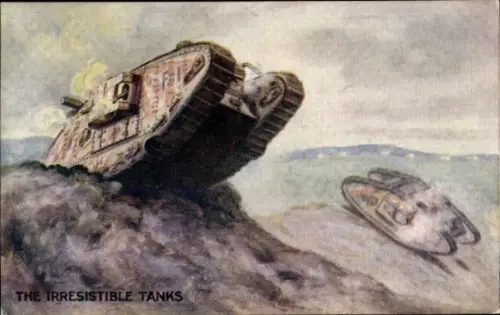 Ak Britische Panzer, Waffengattung, Geschichte Großbritannien