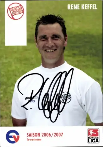 Autogrammkarte Torwarttrainer Rene Keffel, Kickers Offenbach, Autogramm