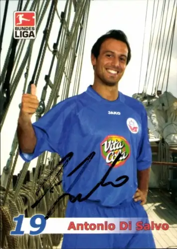 Autogrammkarte Fußballer Antonio Di Salvo, FC Hansa Rostock, Autogramm