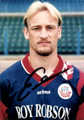 Autogrammkarte Fußballer Ralf Ewen, FC Hansa Rostock, Autogramm